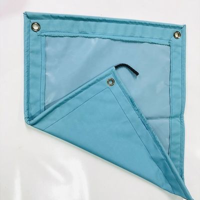 Bâches enduites en tissu Oxford de taille personnalisée, bâche en plastique, housse, tente, tissu enduit bleu clair