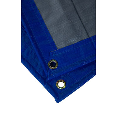 Litong bleu-argent PE bâches légères Cargos Couverture bleu-orange Sac à bagages 150gm bâches étanches