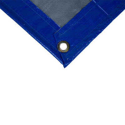 Litong bleu-argent PE bâches légères Cargos Couverture bleu-orange Sac à bagages 150gm bâches étanches