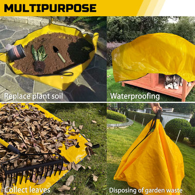 Sac bâche réutilisable imperméable pour déchets de jardin Litong Garden Leaf, bâche en PE