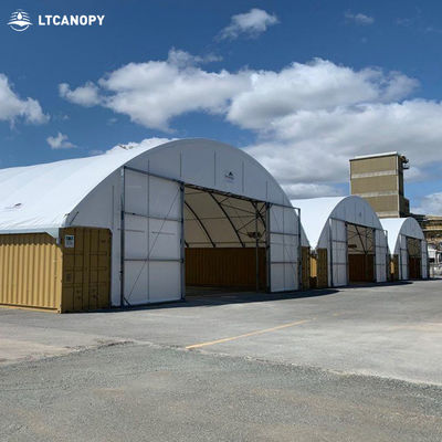 Auvent extérieur imperméable personnalisé en PVC, tunnel en polyéthylène, abri pour conteneur maritime