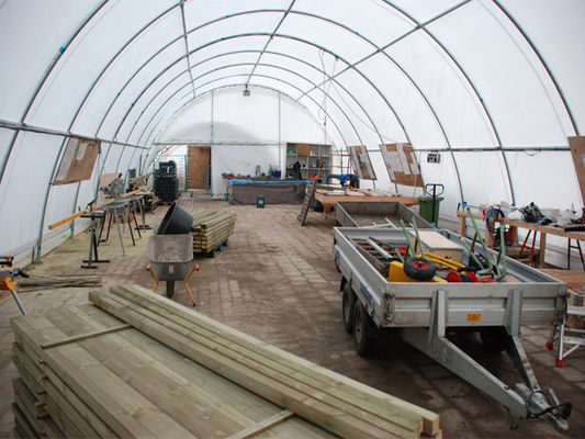 Auvent extérieur imperméable personnalisé en PVC, tunnel en polyéthylène, abri pour conteneur maritime